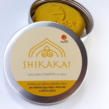 Libebit Tuhý bylinný šampon SHIKAKAI v plechové krabičce 70 g