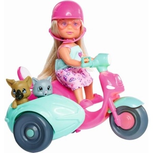 Simba Toys Кукла Еви на скутер със сайдкар (5733566)