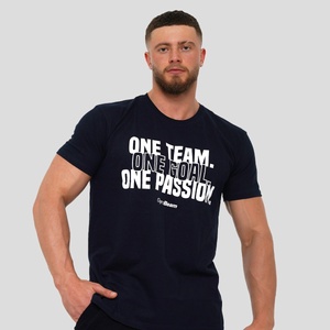 GymBeam Тениска One Team Navy M