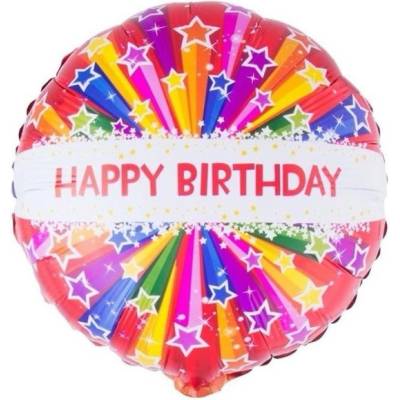 Funny Fashion Foliový balonek narozeniny Happy Birthday 53 cm