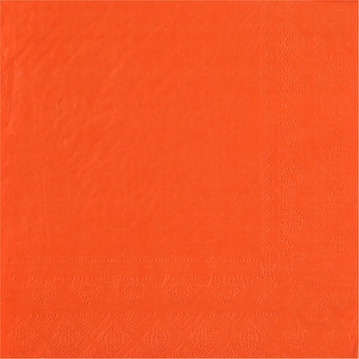 Santex Servítky jednofarebné oranžová 33x33cm