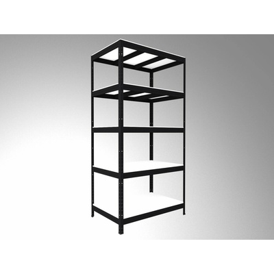 Biedrax Regál 60 x 120 x 210 cm 5 polic čierny