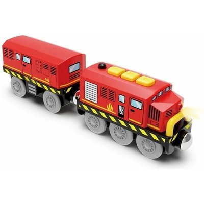 2Kids Toys Mašinka elektrická s pohonem Posunovací vlak čevený