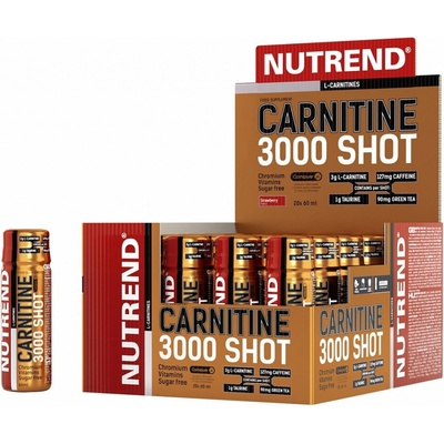 Carnitine 3000 SHOT,box-20 lahviček á 60 ml jahoda