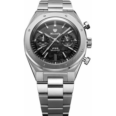 Nivada Grenchen F77 Chrono MecaCarbon - Steel Bracelet