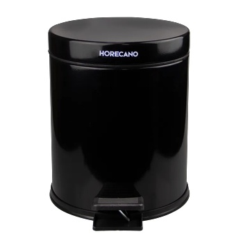 Image 1 of HORECANO HORECANO-Кош с педал 5L ЧЕРЕН Ø21xh26cm (4501.2028S. 102.05) (016227)