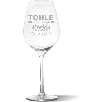 Sablio Sklenička na víno Tohle je ten nejlepší strejda na světě 490 ml