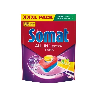 HENKEL drogerie Somat AiO Extra (115 бр. /опаковка) XXXL Лимон