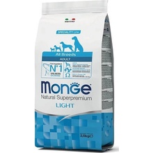 MONGE Light Losos s ryžou 2,5 kg