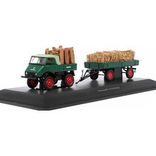 Schuco Mercedes-Benz Unimog 401 + přívěs s nákladem 1:43