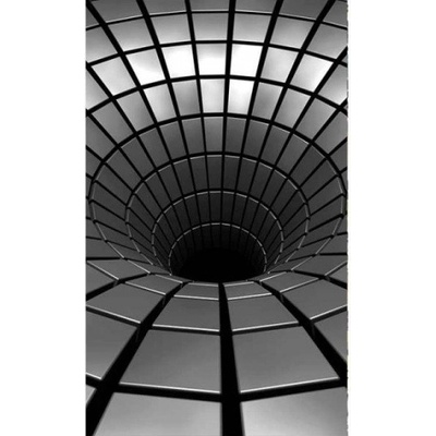 DIMEX MS-2-0278 Vliesová fototapeta na zeď 3D strieborná priepasť, rozmery 150 x 250 cm