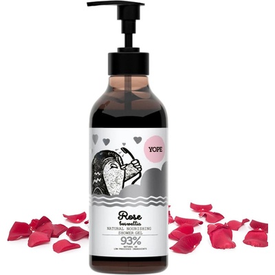 Yope Rose vyživující sprchový gel 400 ml