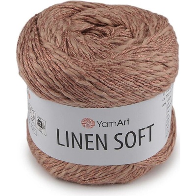 Pletací příze Linen Soft 100 g Varianta: 5 (7308) pudrovobéžová, Balení: 1 ks