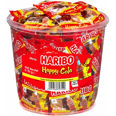 Haribo Happy Cola mini želé 100 ks sáčků 10 g