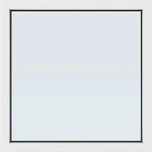 Solid Elements New Basic FIX, 100 × 100 cm, trojsklo, biele
