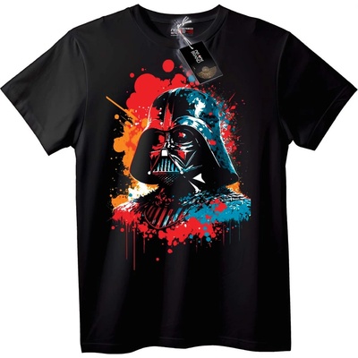 NOONEBRAND Тениска Darth Vader Пръски - 7XL, White