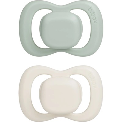 B. Box Natural Rubber 0-6m биберон Sage/Vanilla 2 бр
