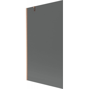 Mexen Next преграда за вана 1-крило 100 x 150 cm, графит, четкана мед - 895-100-000-00-40-65 (895-100-000-00-40-65)