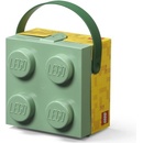 LEGO® box s rukoväťou army zelená