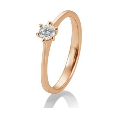Sofia Diamonds prsteň z ružového zlata s diamantom BE41 85870 R