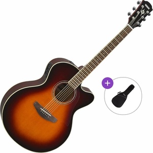 Yamaha CPX600 Basic SET Old Violin Sunburst Електро-акустична китара Джъмбо