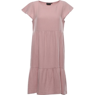 Alpine Pro Дамска памучна рокля ALPINE PRO AKESA pale mauve ALPINE PRO | Rozov | ЖЕНИ | XS