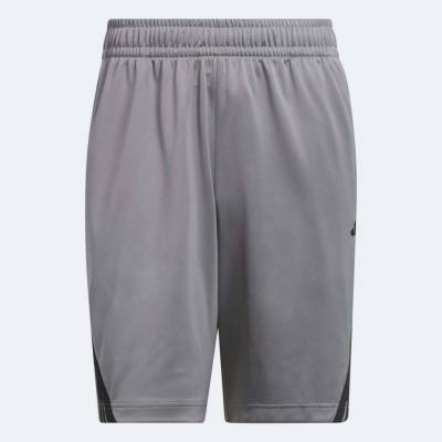 adidas 3 Stripes Legends basketbalové šortky sivé