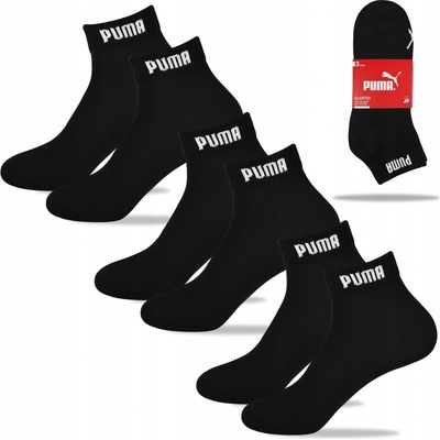 Puma ponožky 4001 Basic Quarter A'3 čierna
