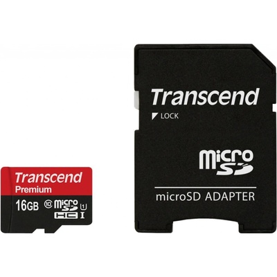 Transcend microSDHC 16GB UHS-I TS16GUSDU1