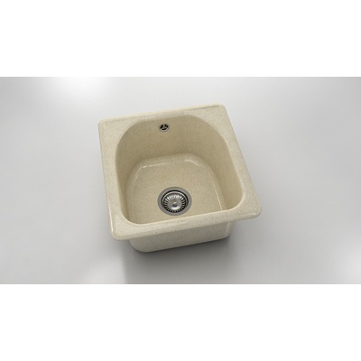 FAT Кръгла мивка Classic 217, Granicite, 800 Peach Freeze, с включен сифон