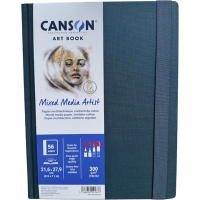 Canson Mixed Media Artist Book v pevné vazbě (21 × 27,9) 300g 56 listů – Zbozi.Blesk.cz