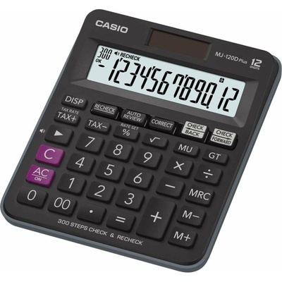 CASIO kalkulačka MJ 120 D Plus, černá, stolní, dvanáctimístná Casio