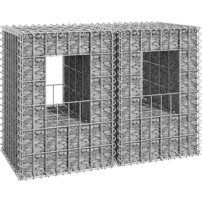 vidaXL Габионна кошница стълб, 2 бр, 40x40x60 cм, желязо (151259)