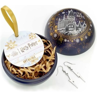 Carat Shop Vánoční koule Harry Potter s náušnicemi Blesk