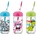 Mercanlar M-151993 / 182039 -Стъклена бутилка със сламка и декор "Bubble" 370ml (0154248)