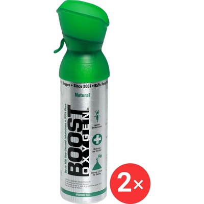 Boost Oxygen Doplnkový kyslík v plechovke Prírodný, stredný, 2 × 5 l