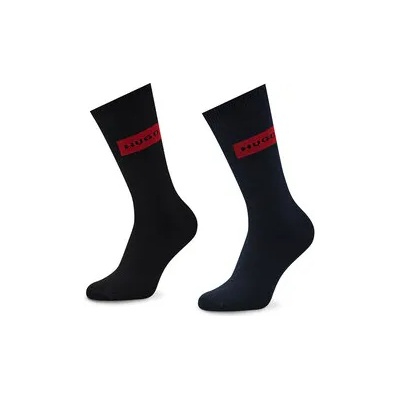 Hugo Комплект 2 чифта дълги чорапи мъжки 2p Giftset Gadget Cc 50484113 Черен (2p Giftset Gadget Cc 50484113)