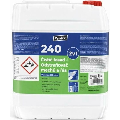 Čistič fasád & Odstraňovač mechů a řas PERDIX, 2 v 1 - 5kg – Hledejceny.cz