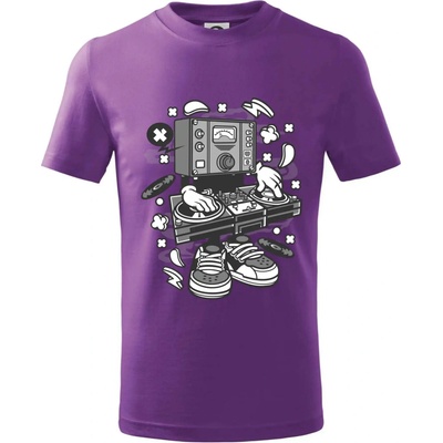 DJ meter tričko detské fialová