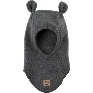 Mikk-Line Детска зимна шапка (beanie) Mikk-Line Kid's Wool Fullface with Ears Beanie - Anthracite Melange - размер 98/104 (904-2682-0415)