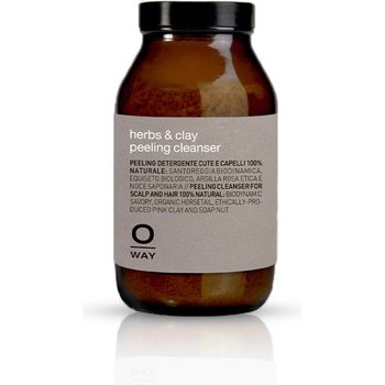 OWAY Organic Way Почистващ пилинг за скалп с билки и глина Herbs and Cley Peeling Cleanser 160g