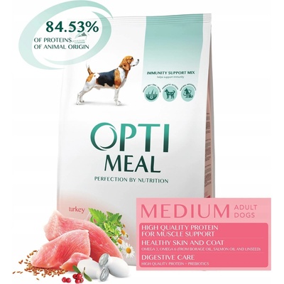 Optimeal Adult Střední Superprémiové Krůtí 4 kg