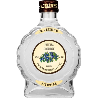 R. Jelínek Pálenka z borůvek 42% 0,2 l (holá láhev)