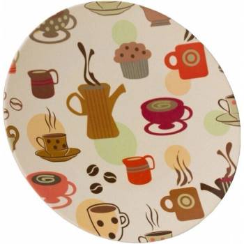 Vango Чиния за основно ястие VANGO Бамбук Coffee print