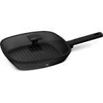 Berlinger Haus Грил тиган с капак и титаново покритие Matte Black 28cm 55553 (BH/8184)