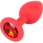 You2Toys Анален разширител от силикон с кристал Colorful Joy червен
