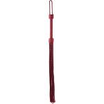  Висококачествен бич, дължина от 75см. - Leather Braided Tails Pink (DEVIL00058)