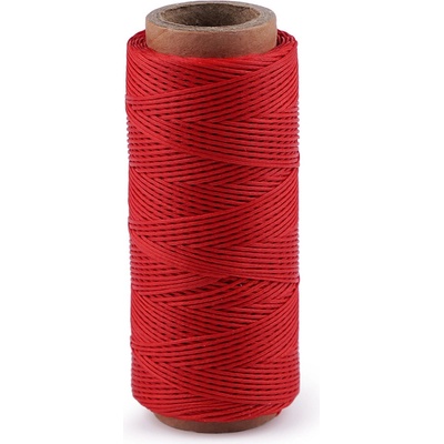 Voskované polyesterové nitě šíře 1 mm Varianta: 13 (11) červená, Balení: 1 ks