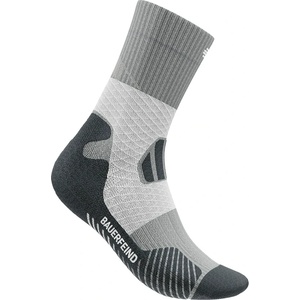 Bauerfeind Sports Дамски чорапи за бягане Bauerfeind Sports Women's Trail Run Mid Cut Socks Running socks - Graphite Grey - размер 39-42 (EU) (201-8093-0312)