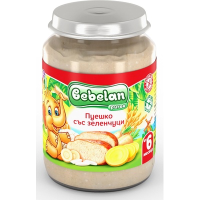 Bebelan Ястие Bebelan Puree - Пуешко със зеленчуци, 190 g (7110)